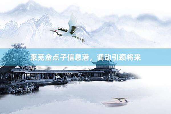 莱芜金点子信息港，调动引颈将来